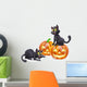 Halloween Cats and Pumpkins Wall Decal