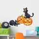 Halloween Cats and Pumpkins Wall Decal