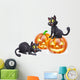 Halloween Cats and Pumpkins Wall Decal