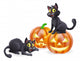 Halloween Cats and Pumpkins Wall Decal