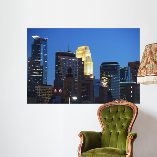 Minneapolis Night Wall Decal