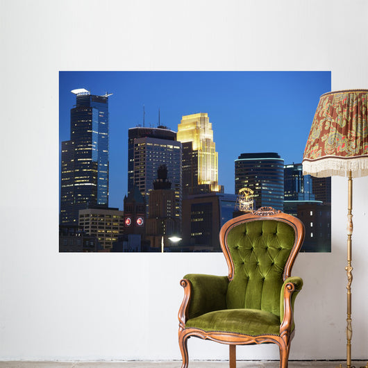 Minneapolis Night Wall Decal