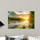 Sunset over River Forest Wall Decal