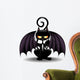 Halloween Bat Cat Cartoon Wall Decal