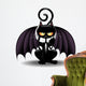 Halloween Bat Cat Cartoon Wall Decal