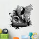 Grunge Winged Music Wall Decal