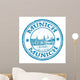 Munich Stamp Wall Decal