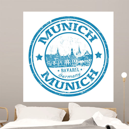 Munich Stamp Wall Decal