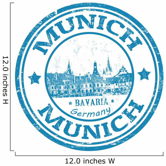 Munich Stamp Wall Decal