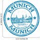 Munich Stamp Wall Decal
