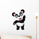 Posing Cartoon Panda Wall Decal
