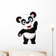 Posing Cartoon Panda Wall Decal