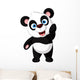 Posing Cartoon Panda Wall Decal