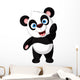 Posing Cartoon Panda Wall Decal