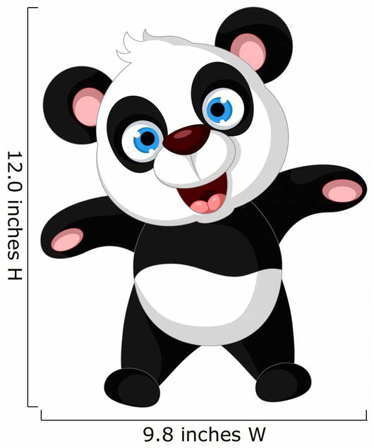 Standing Cartoon Panda Wall Decal