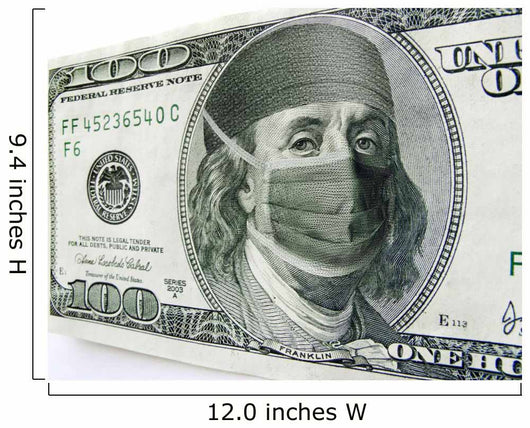 Ben Franklin Wearing Healthcare Wall Decal