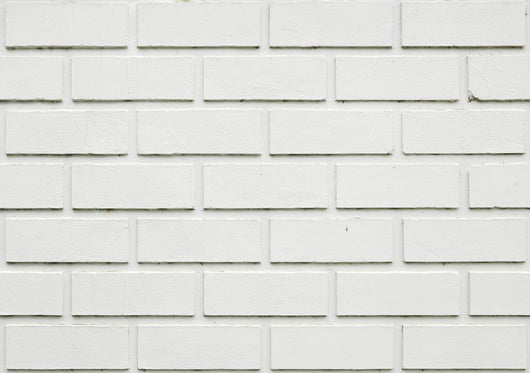 White Plastic Brick Wall - Wall Decal