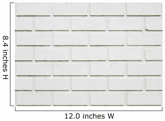 White Plastic Brick Wall - Wall Decal