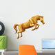 Golden Horse Jumping Wall Decal