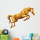 Golden Horse Jumping Wall Decal
