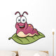 Vector Illustration Cartoon Worm Wall Decal