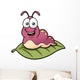 Vector Illustration Cartoon Worm Wall Decal