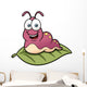 Vector Illustration Cartoon Worm Wall Decal