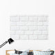 White Stone Brick Wall - Wall Decal