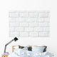 White Stone Brick Wall - Wall Decal