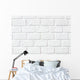 White Stone Brick Wall - Wall Decal