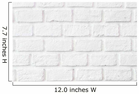 White Stone Brick Wall - Wall Decal