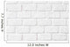 White Stone Brick Wall - Wall Decal