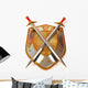 Knights Shield and Swords Wall Decal