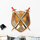 Knights Shield and Swords Wall Decal