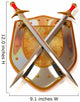 Knights Shield and Swords Wall Decal
