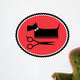 Sign with Grooming Dog Wall Decal