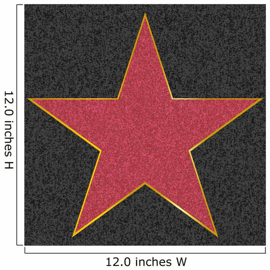 Walk Fame Star Wall Decal