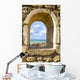 Stone Window Overlooking the Ocean Wall Decal