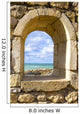 Stone Window Overlooking the Ocean Wall Decal