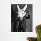 Rabbit DJ Black Suit Wall Decal