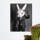 Rabbit DJ Black Suit Wall Decal