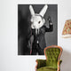 Rabbit DJ Black Suit Wall Decal