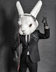 Rabbit DJ Black Suit Wall Decal