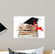 Grad Hat with Diploma Wall Decal
