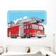 Red Fire Truck or Wall Decal