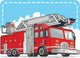 Red Fire Truck or Wall Decal