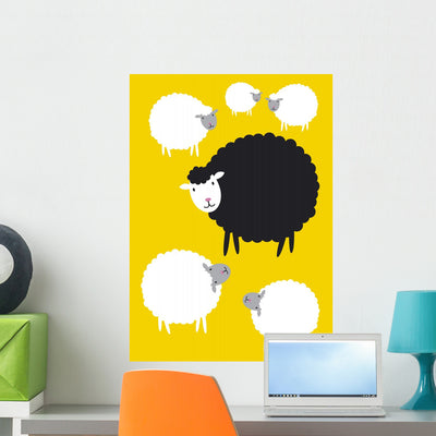Black Sheep Concepts Wall Decal shown on a wall