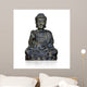 Figure Buddha White Wall Decal