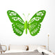 Butterfly Banana Leaf Wall Decal