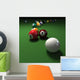 Billiards Game with Cubic Wall Decal